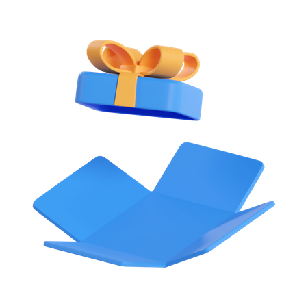 Leere Geschenkbox  3D Icon