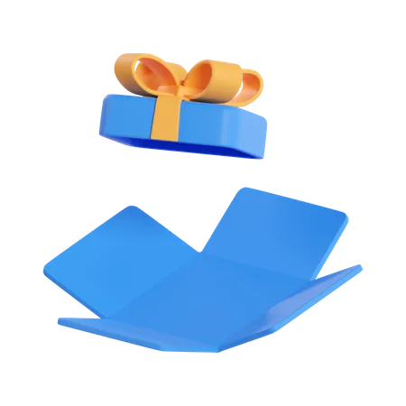 Leere Geschenkbox  3D Icon