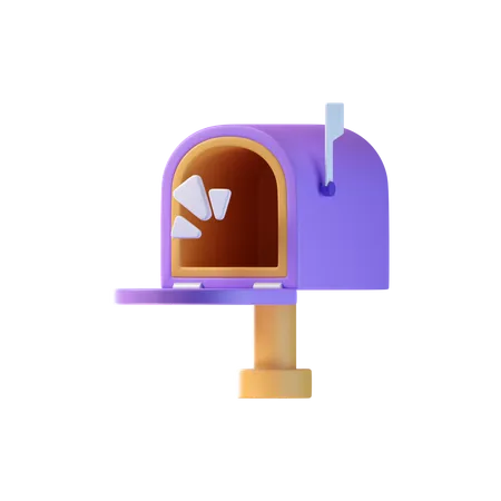 Briefkasten leeren  3D Icon