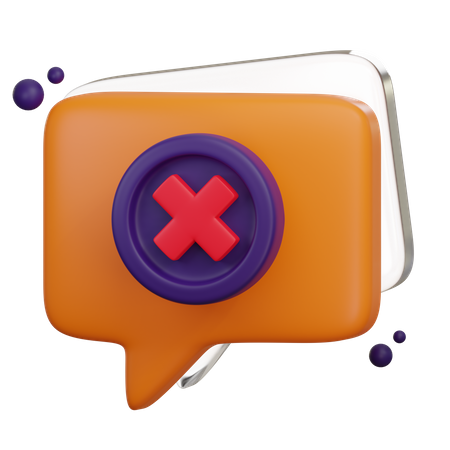 Leerer Chat  3D Icon