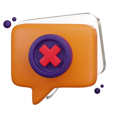 Leerer Chat  3D Icon