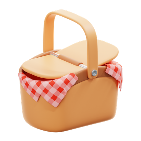 Leerer Picknickkorb  3D Icon