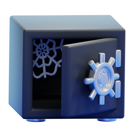 Leerer Safe  3D Icon