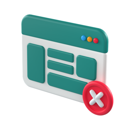 Leeres Dashboard  3D Icon