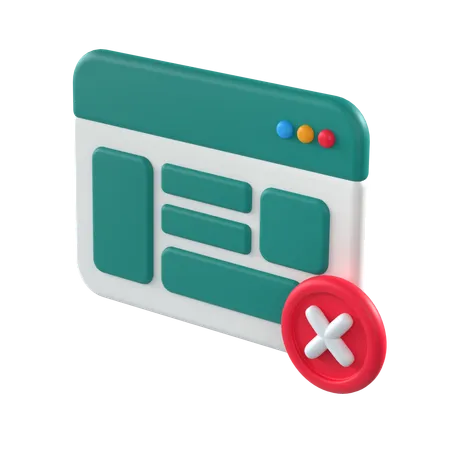 Leeres Dashboard  3D Icon