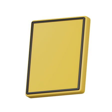 Leeres Warnschild  3D Icon