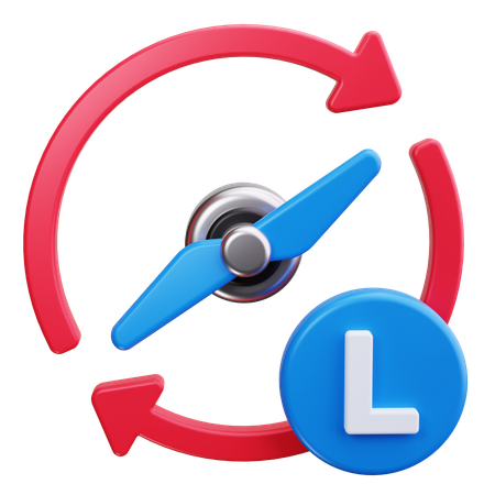 Left  3D Icon