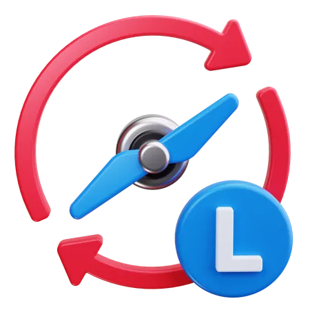 Left  3D Icon