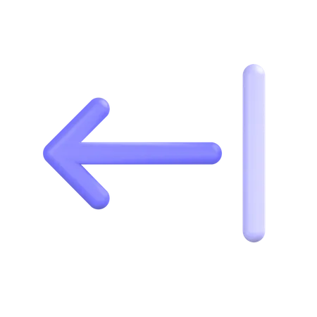 Left-alignment  3D Icon