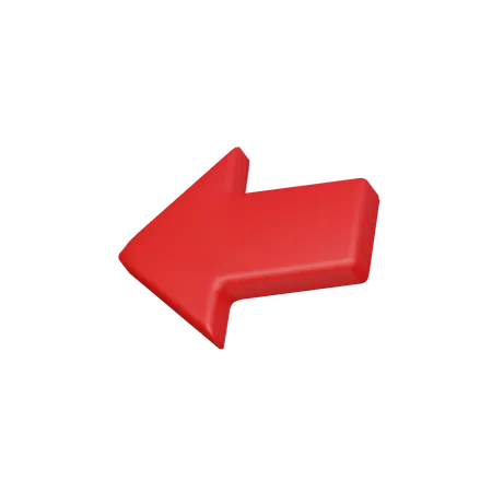 Left arrow  3D Icon