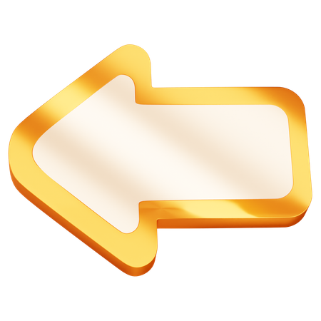 左矢印  3D Icon
