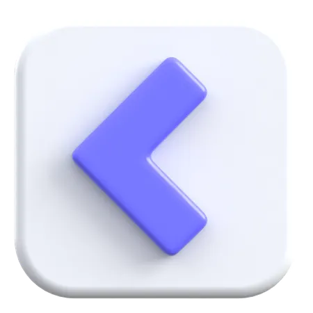 左矢印  3D Icon