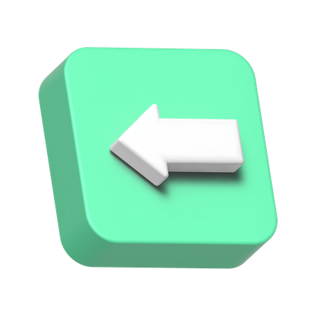 Left Arrow  3D Icon
