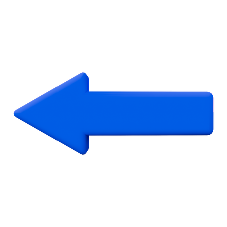 Left Arrow  3D Icon