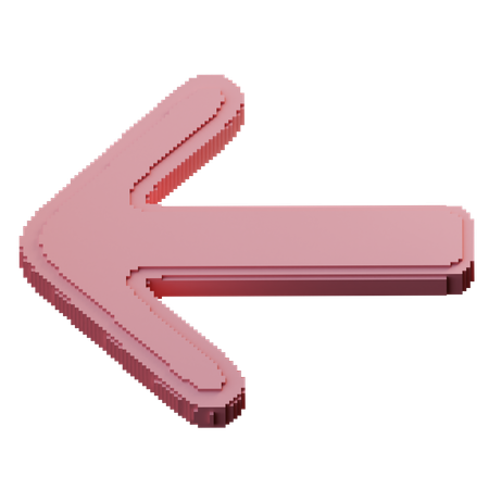 Left Arrow  3D Icon