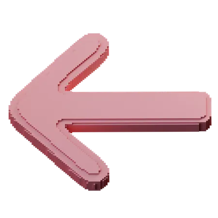 Left Arrow  3D Icon