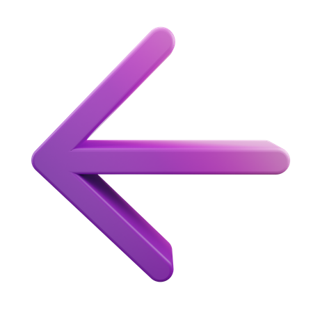 Left Arrow Arrow  3D Icon