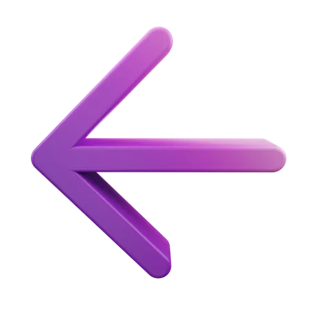 Left Arrow Arrow  3D Icon