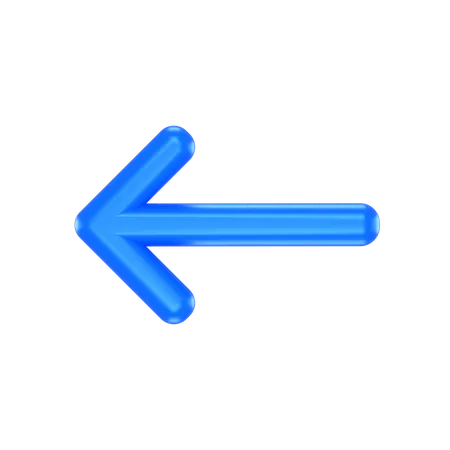 Left Arrow  3D Icon