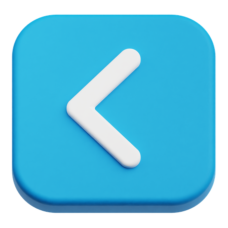 Left Arrow  3D Icon