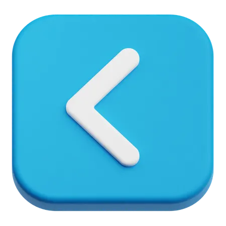 Left Arrow  3D Icon
