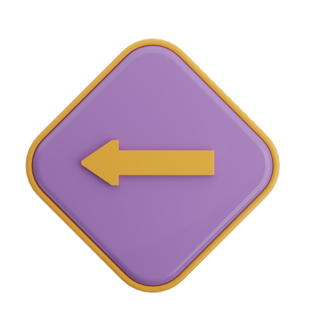 Left Arrow  3D Icon