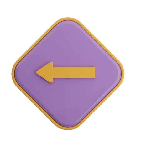 Left Arrow  3D Icon