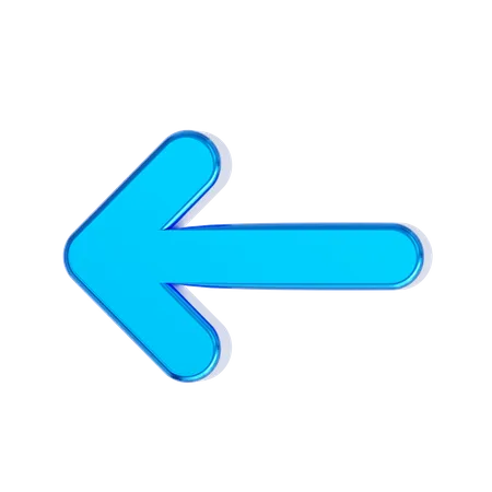 Left Arrow  3D Icon