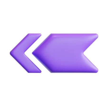 Left arrow  3D Icon