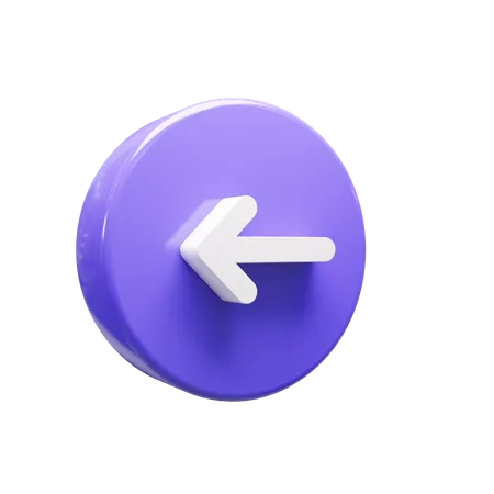 Left Arrow  3D Icon