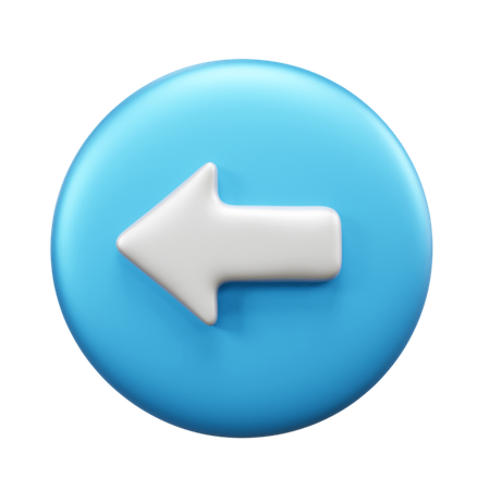 Left Arrow  3D Icon