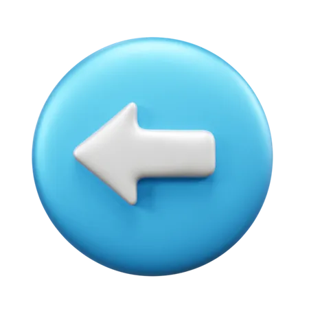 Left Arrow  3D Icon