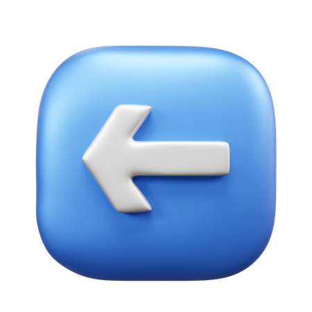 Left Arrow  3D Icon