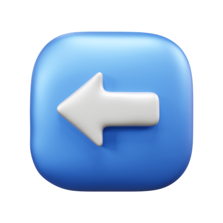 Left Arrow  3D Icon