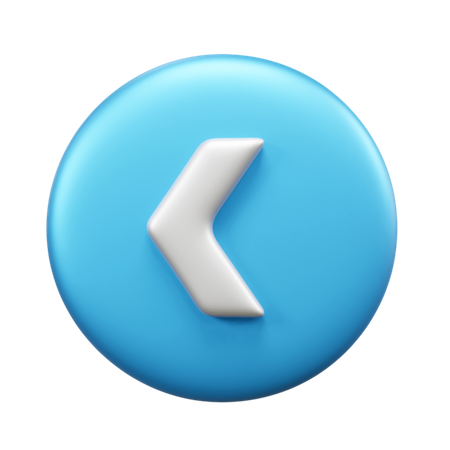 Left Arrow  3D Icon