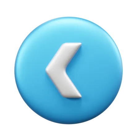 Left Arrow  3D Icon