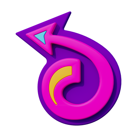 Left Arrow  3D Icon