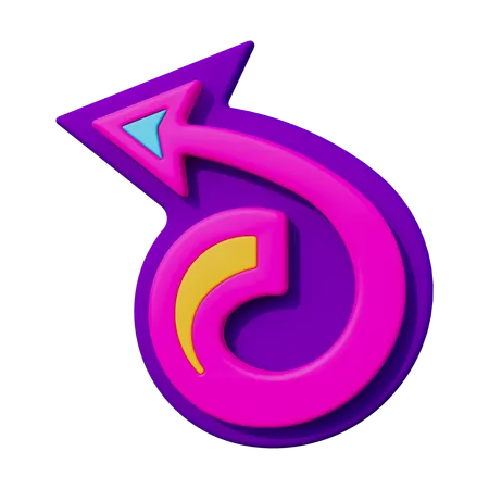 Left Arrow  3D Icon