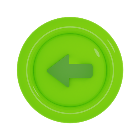 Left Arrow  3D Icon