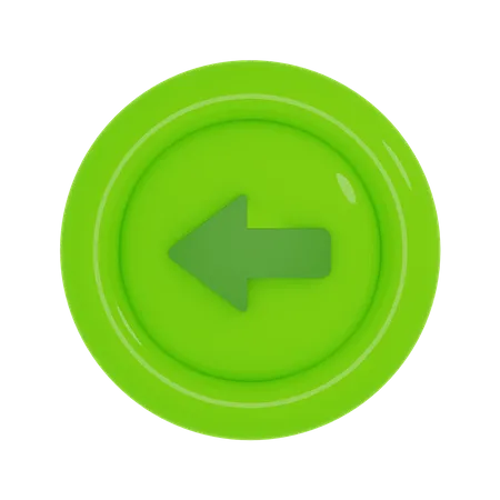 Left Arrow  3D Icon