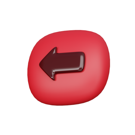 Left Arrow  3D Icon