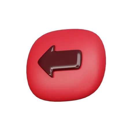 Left Arrow  3D Icon