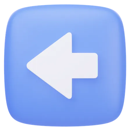 Left Arrow  3D Icon