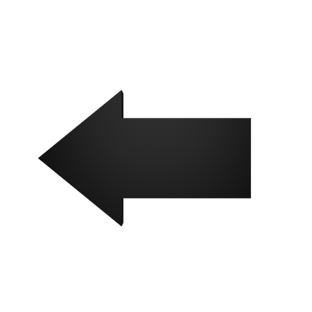 Left Arrow  3D Icon