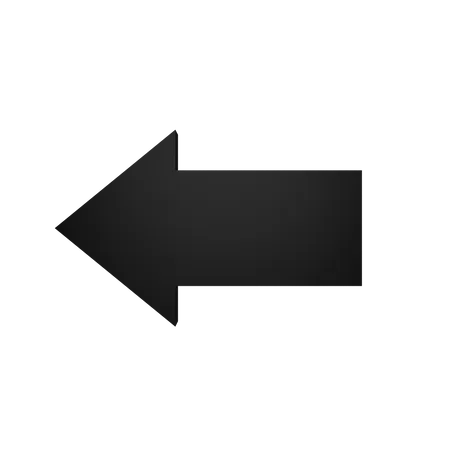 Left Arrow  3D Icon