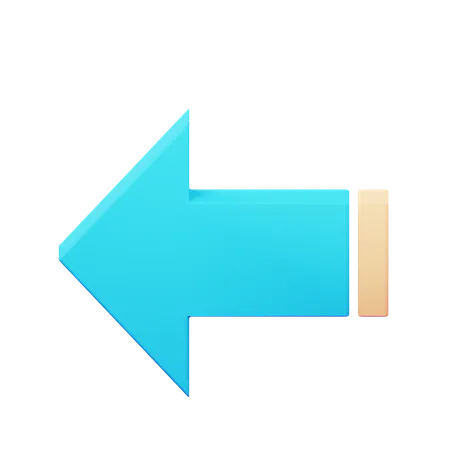 Left Arrow  3D Icon