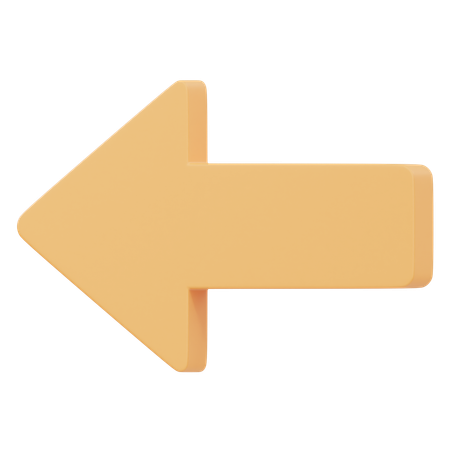 Left Arrow  3D Icon