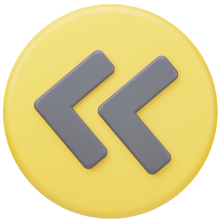 Left Arrow  3D Icon