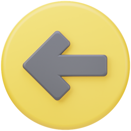 Left Arrow  3D Icon