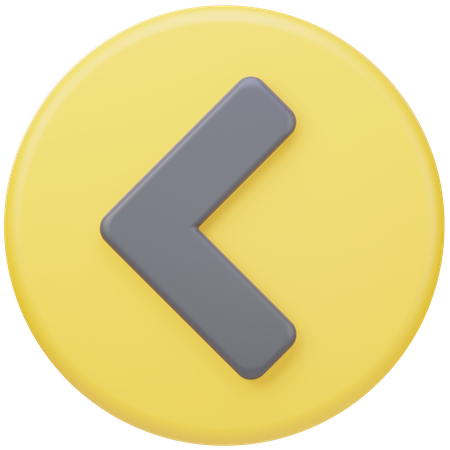 Left Arrow  3D Icon